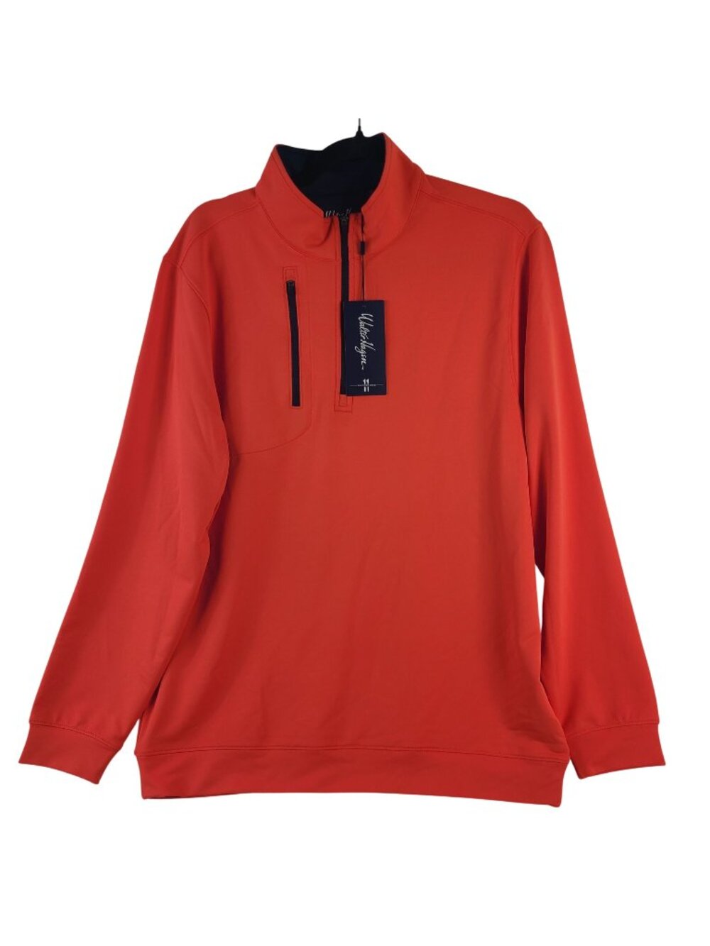 NEW Walter Hagen Men's Red Glow 1/4 Zip Pullover Sz M UPF 50+ Moisture Wicking